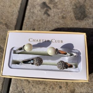 Charter Club cuff gold tone bracelets
